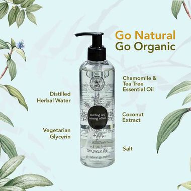 faces organic antioxidant chamomile and tea tree shower gel