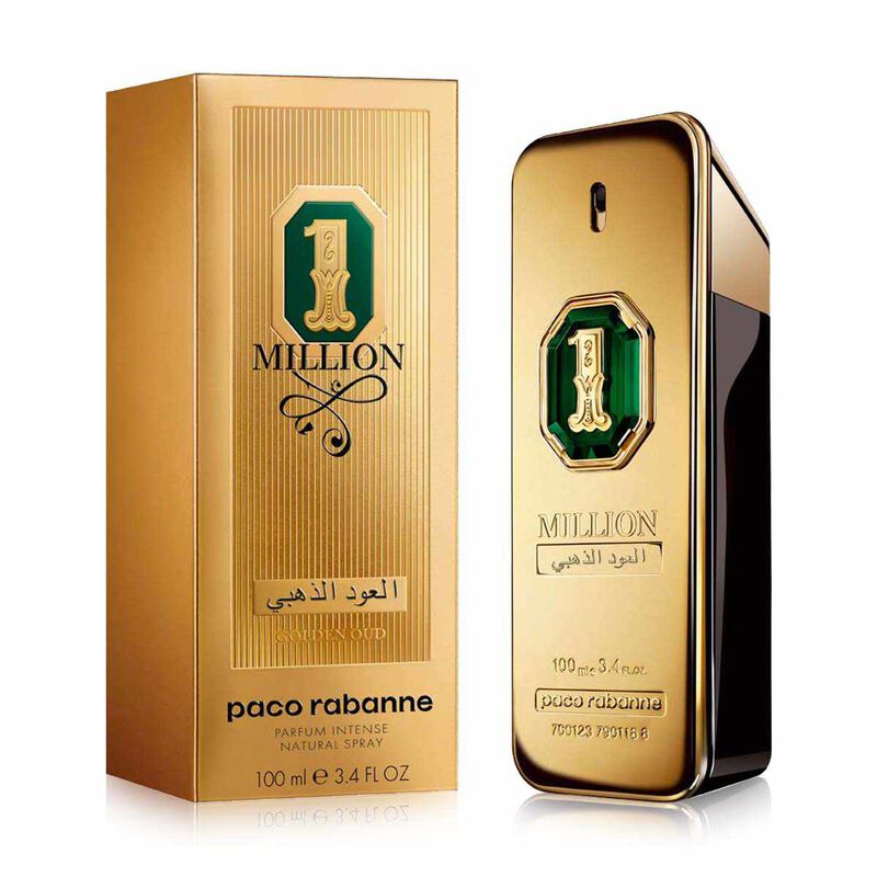 paco rabanne 1 million golden oud parfum intense  100ml