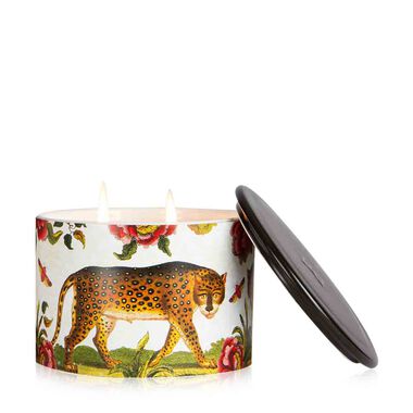faces street mythology large tobacco flower and amber wax fill candle