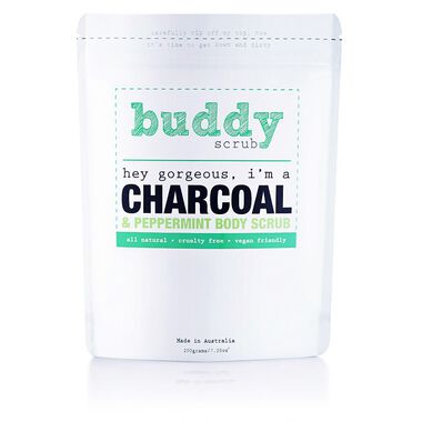 faces activated charcoal peppermint natural body scrub 200g