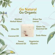 faces organic herbal green tea soap pack of 6