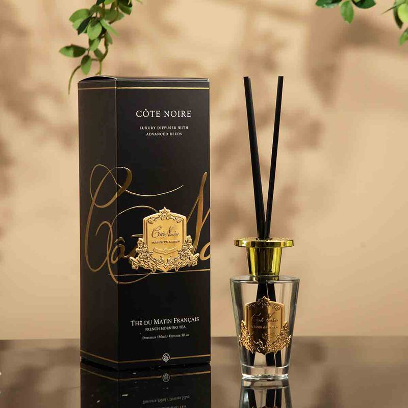 cote noire reed diffuser french morning tea with gold badge 150ml