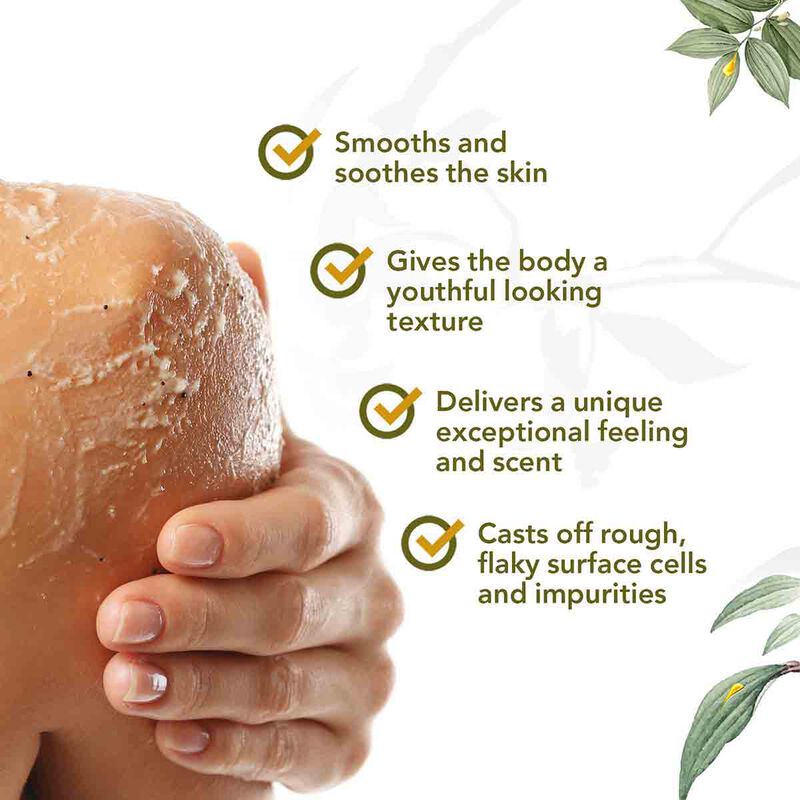 khan al saboun organic exfoliating body scrub vanilla