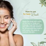 faces organic herbal green tea soap pack of 6