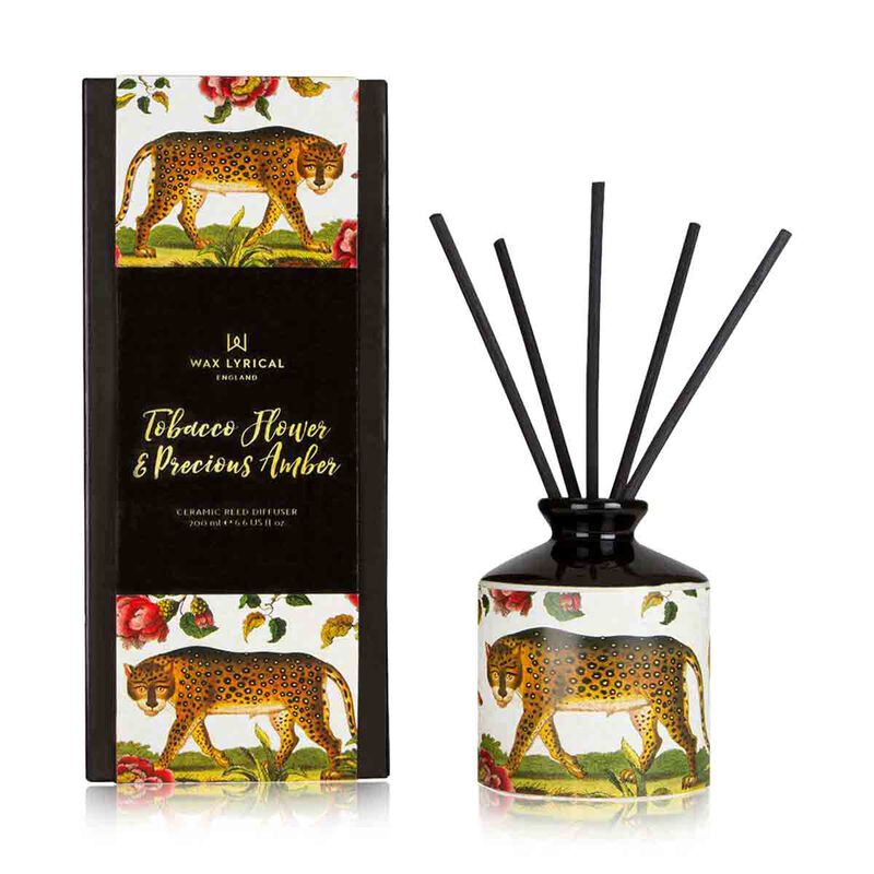 wax lyrical street mythology tobacco flower and amber reed diffuser 200ml