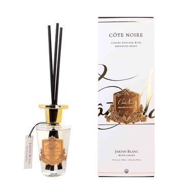 faces reed diffuser white garden with gold badge 150ml