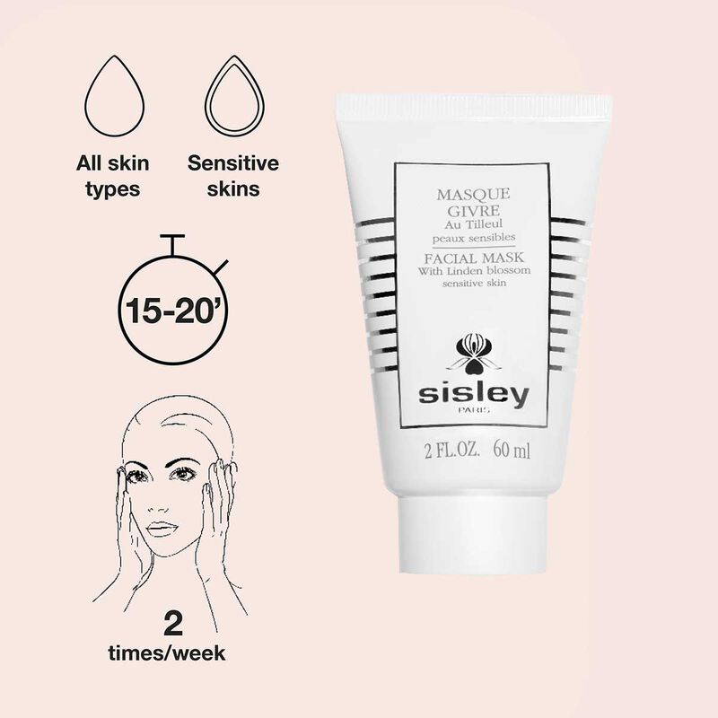 sisley facial mask with linden blossom