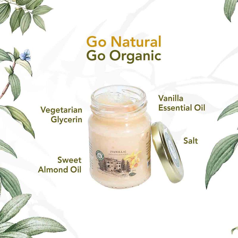 khan al saboun organic exfoliating body scrub vanilla