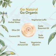 faces organic herbal cedar loofah soap