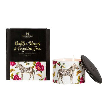faces street mythology large dahlia bloom and forgotten fern wax fill candle