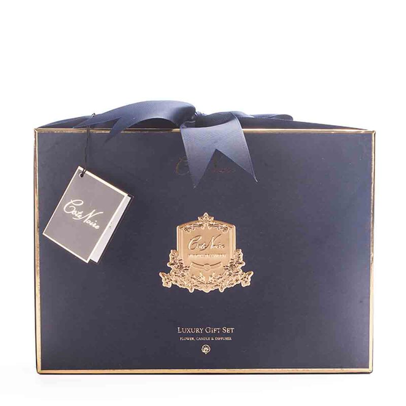 cote noire home diffuser gift pack eau de vie navy box with gold badge