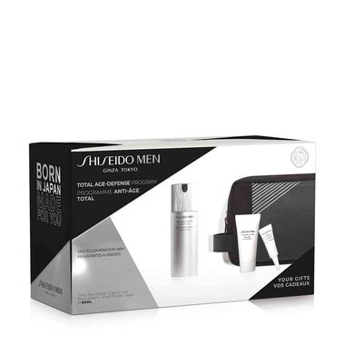 faces shiseido men total revitalizer light fluid pouch set