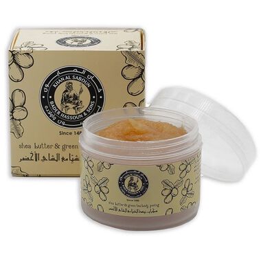 faces shea butter with green tea scrub 150g