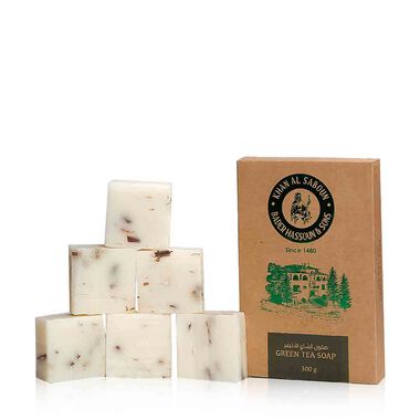 faces organic herbal green tea soap pack of 6