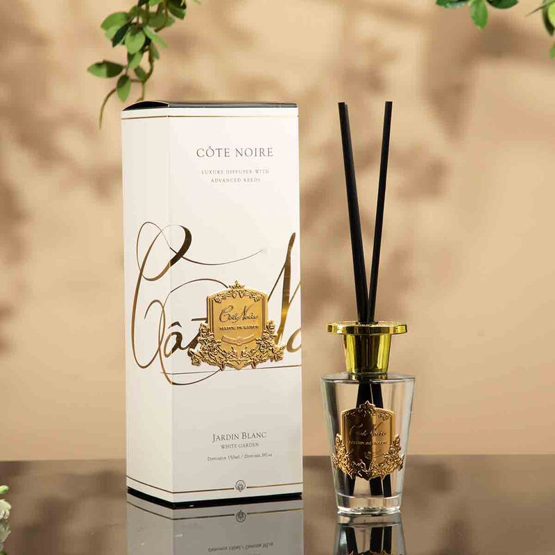 cote noire reed diffuser white garden with gold badge 150ml
